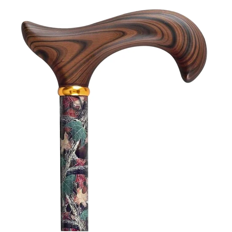 Non-Folding Camo Design Aluminum Adjustable With Derby Handle - Abilene Artificial Limb