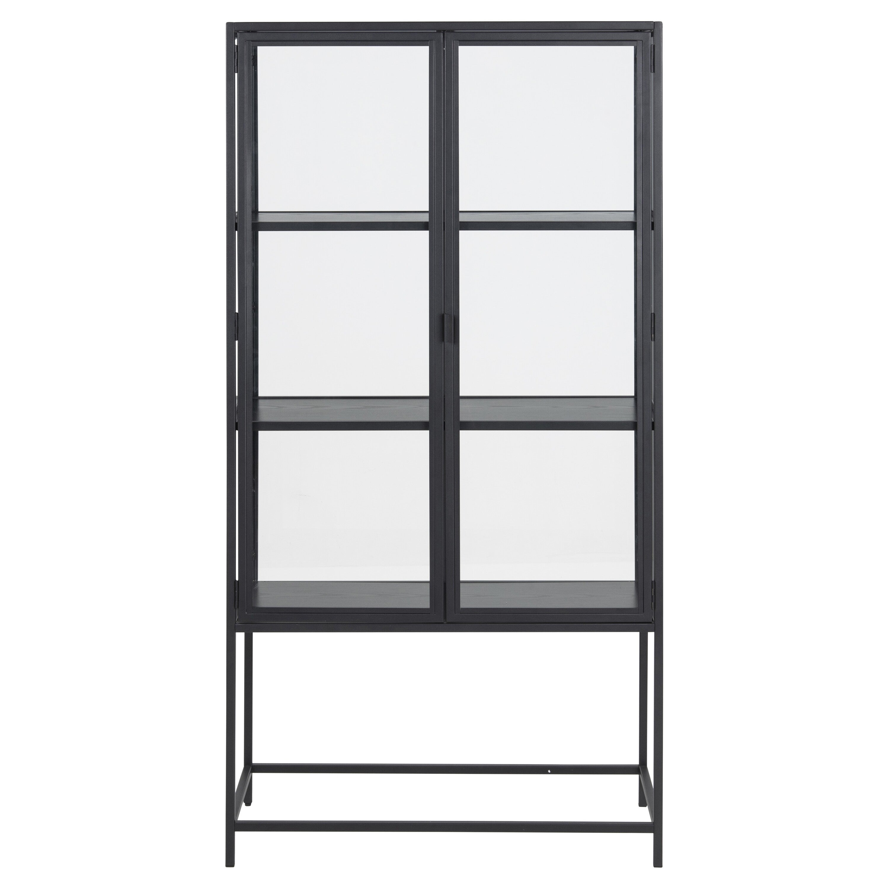 Blokker Jaxon Vitrinekast 150 x 77 cm - Zwart