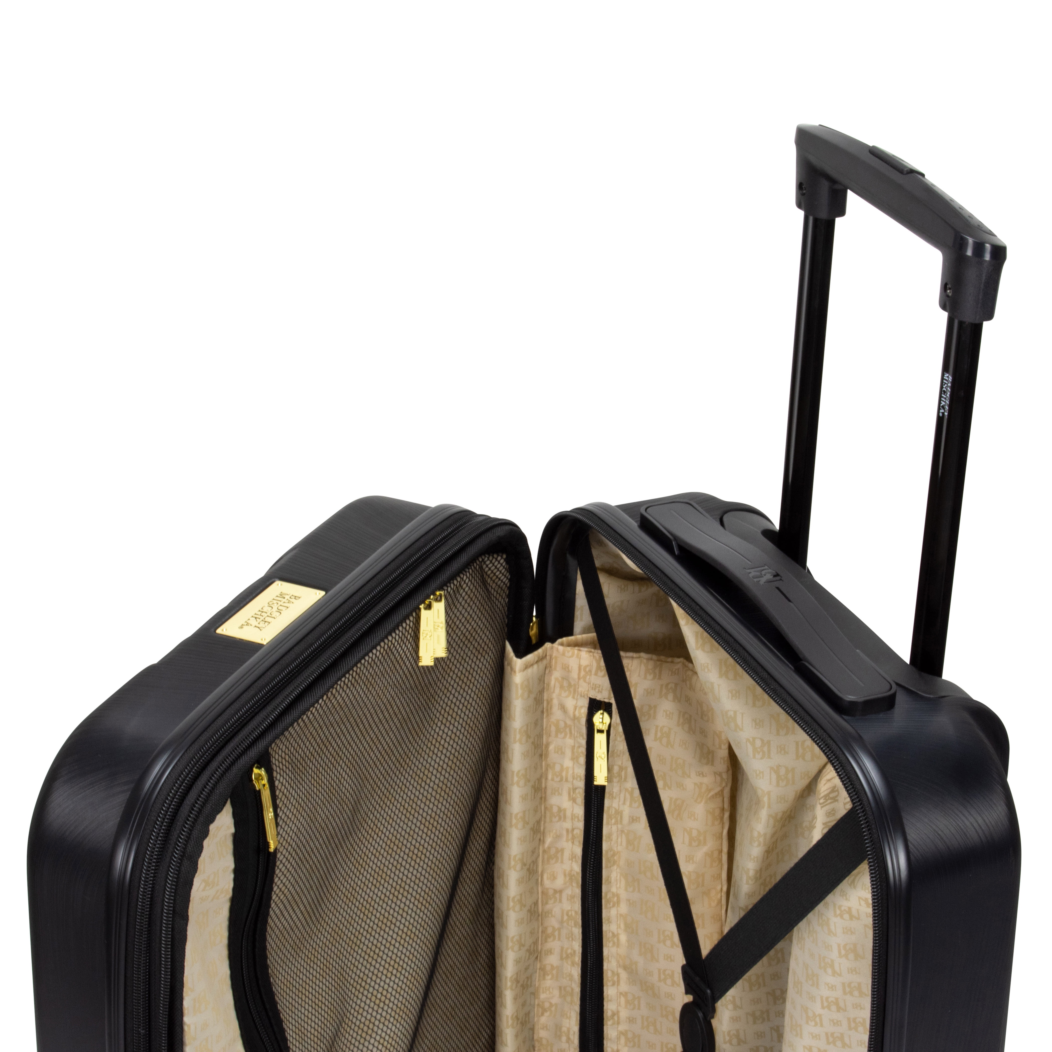 BADGLEY MISCHKA Diamond 3 Piece Expandable Luggage Set (Black) - Image 10