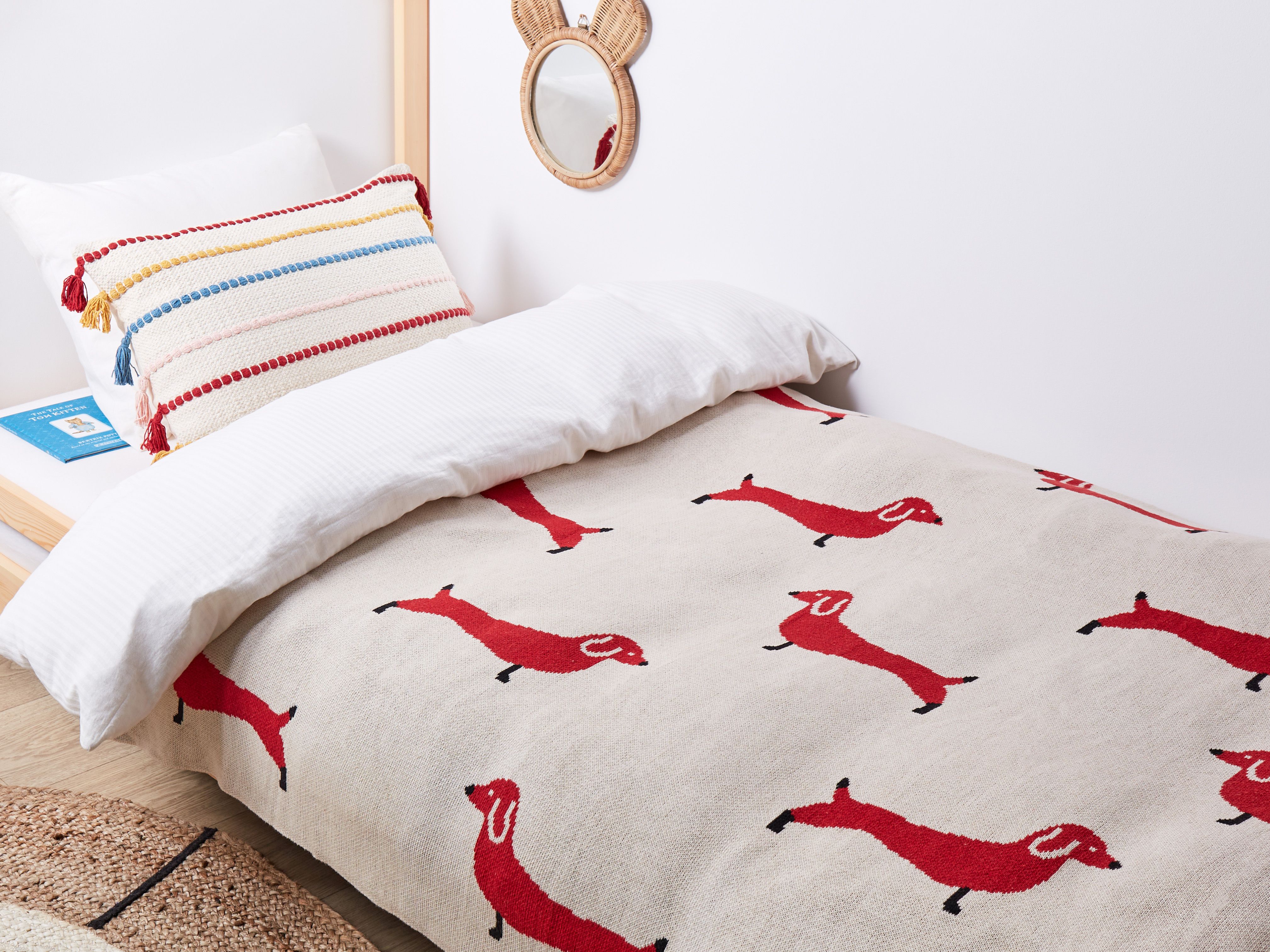 Blanket REERH Cotton 130 x 170 cm Beige