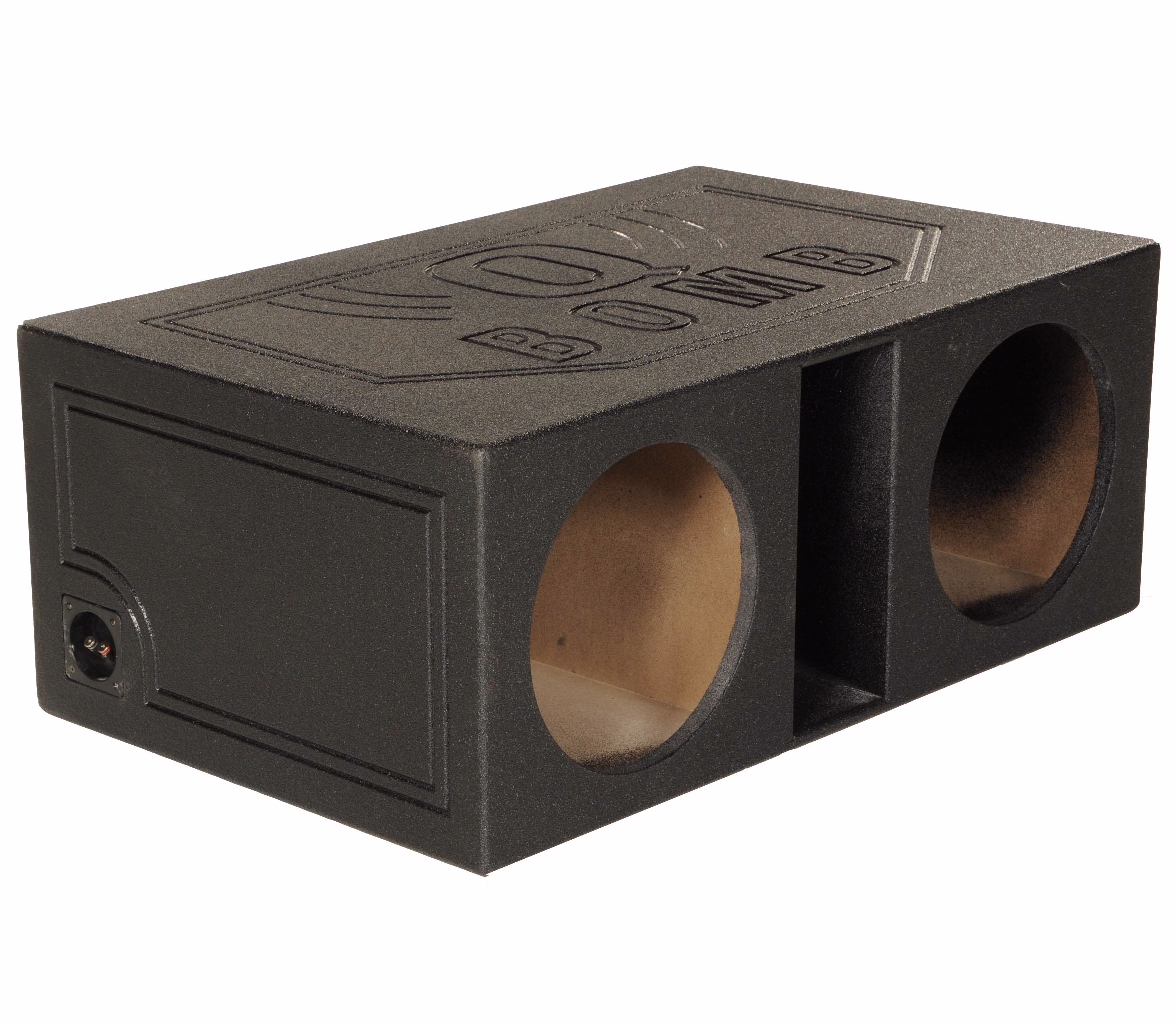 QPower QBOMB12VL 12 Inch Dual Vented Ported Car Subwoofer Sub Box Enclosure