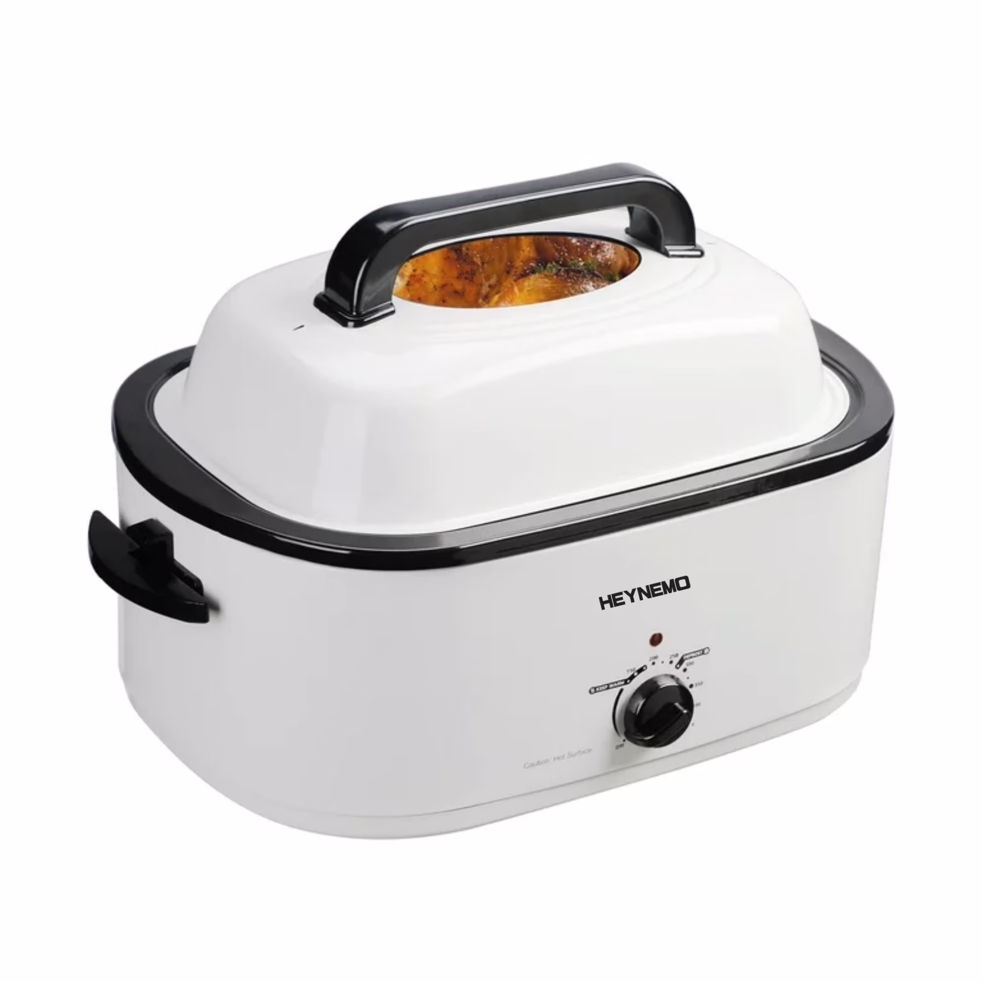 Superjoe 26QT Electric Roaster Oven, Stainless Steel, Self-Basting Lid Removable Insert Pot, Black - Image 3