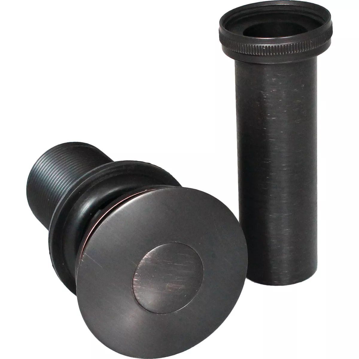 Keeney 1-1/4 In. Bronze Finished Brass Push Button Universal Bathroom Sink Drain Stopper