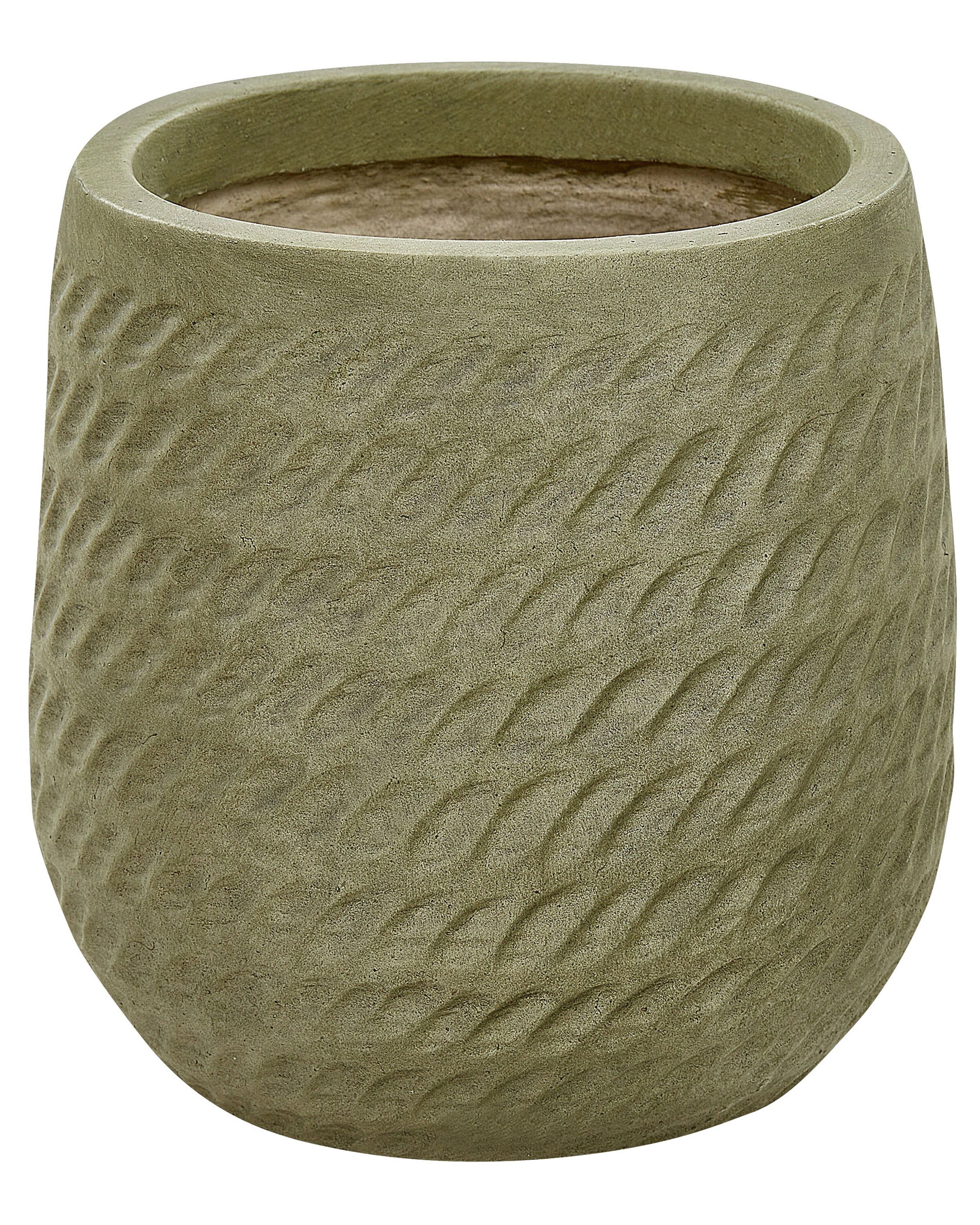 Plant Pot LIVADIA 19 cm Olive Green