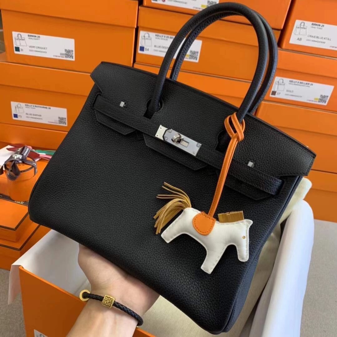 Hermes Birkin 30cm Togo Leather Silver Hardware