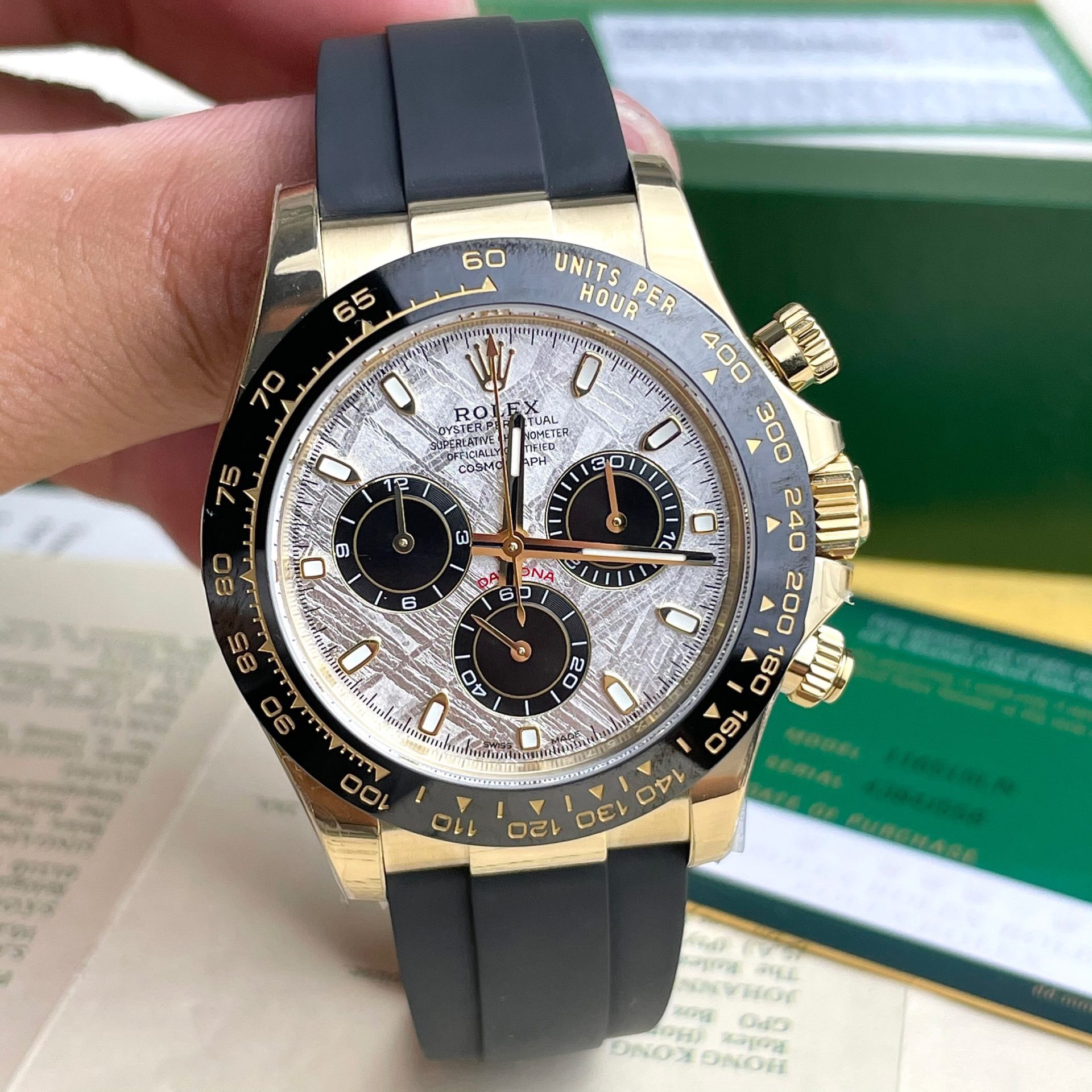 Rolex Best Replica Watches Daytona 116518LN Meteorite Dial 40mm - Elite Watch Atelier
