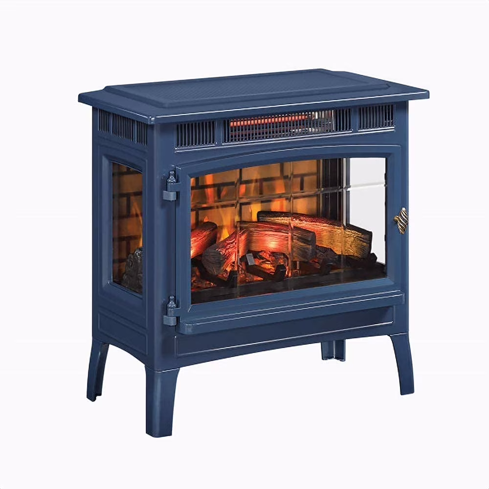 Duraflame 3D Black Infrared Electric Fireplace Stove with Remote Control - DFI-5010-01 - Image 9