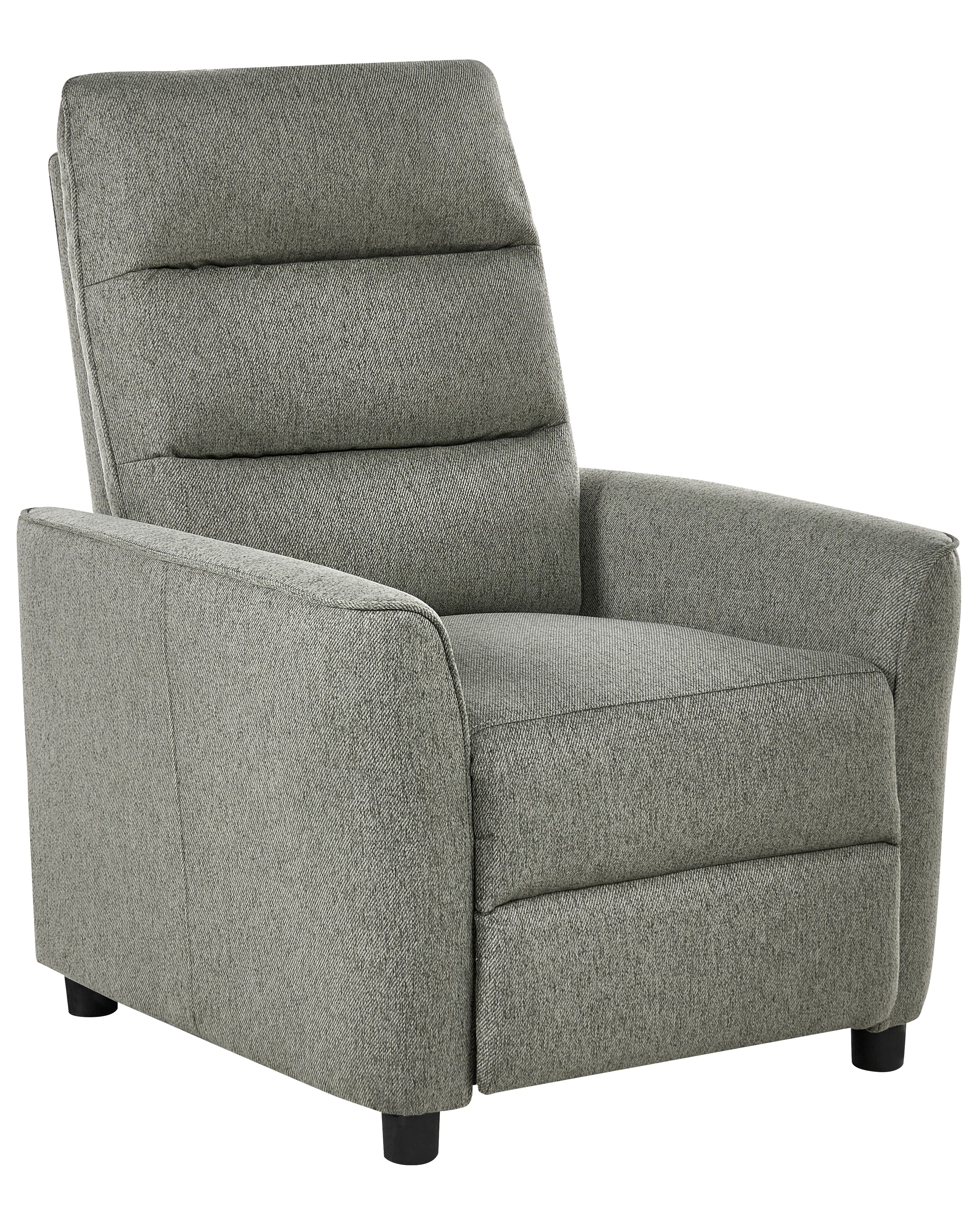 Recliner Chair SANDE with Footrest Fabric Light Green