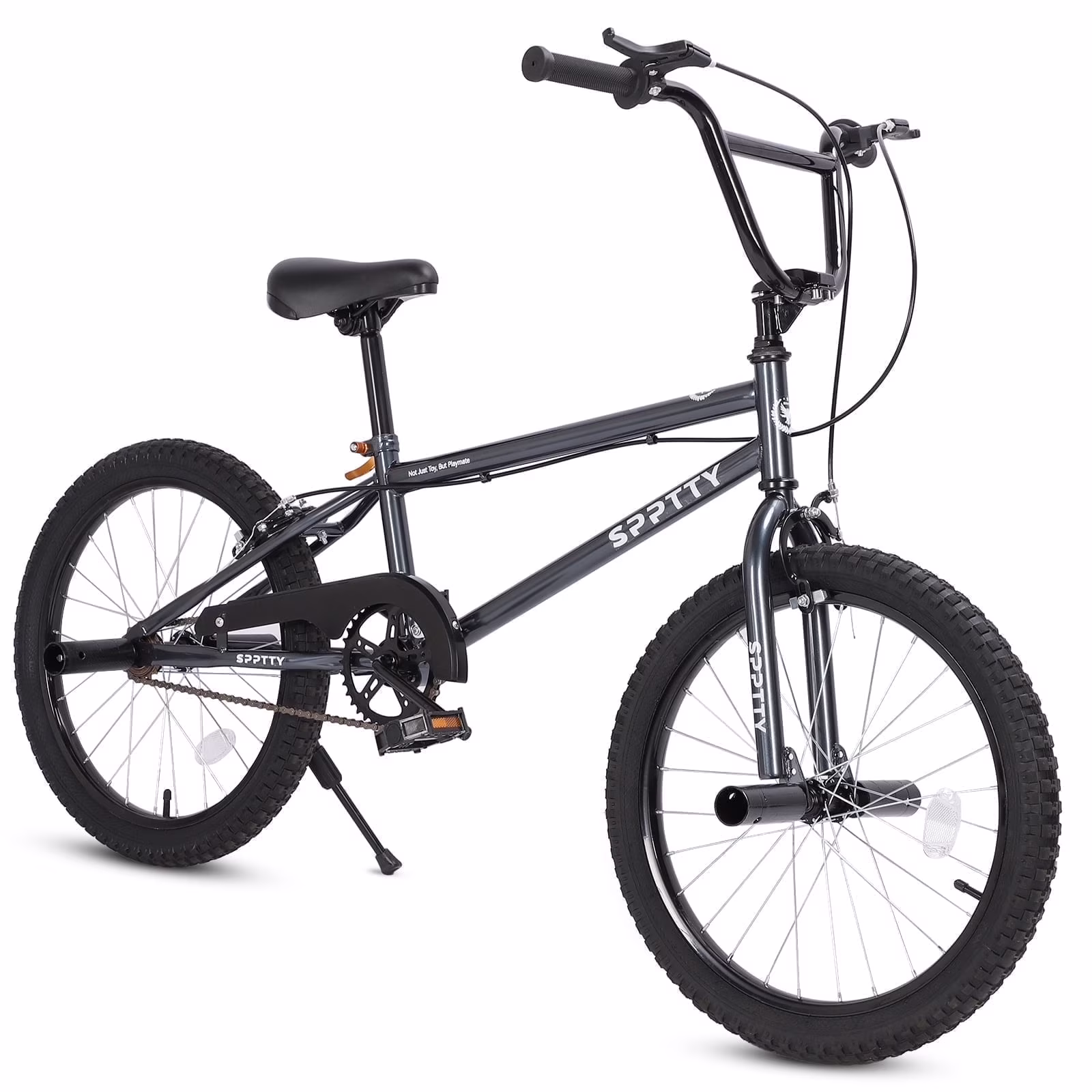 SPPTTY 20" Freestyle BMX Bike with 4 Pegs,Kids Bicycle for Teen Beginner, Age 7-14 Years,Multicolor - Image 3
