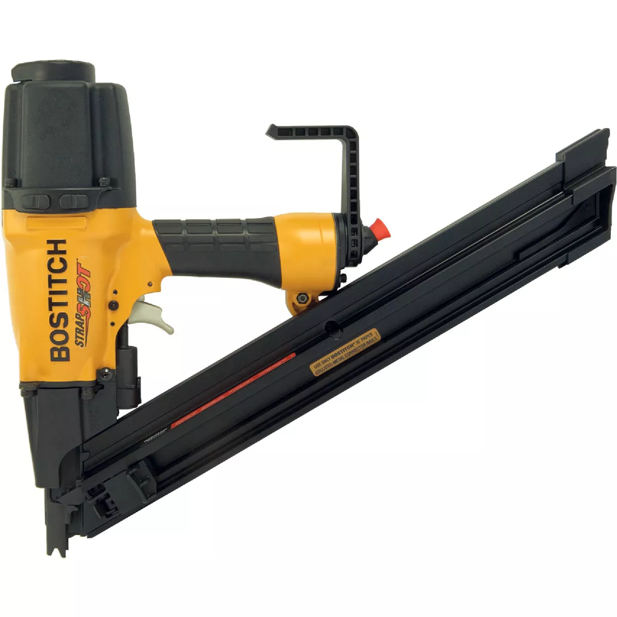 Bostitch 35 Degree 2-1/2 In. Paper Tape Strapshot Metal Connector Framing Nailer
