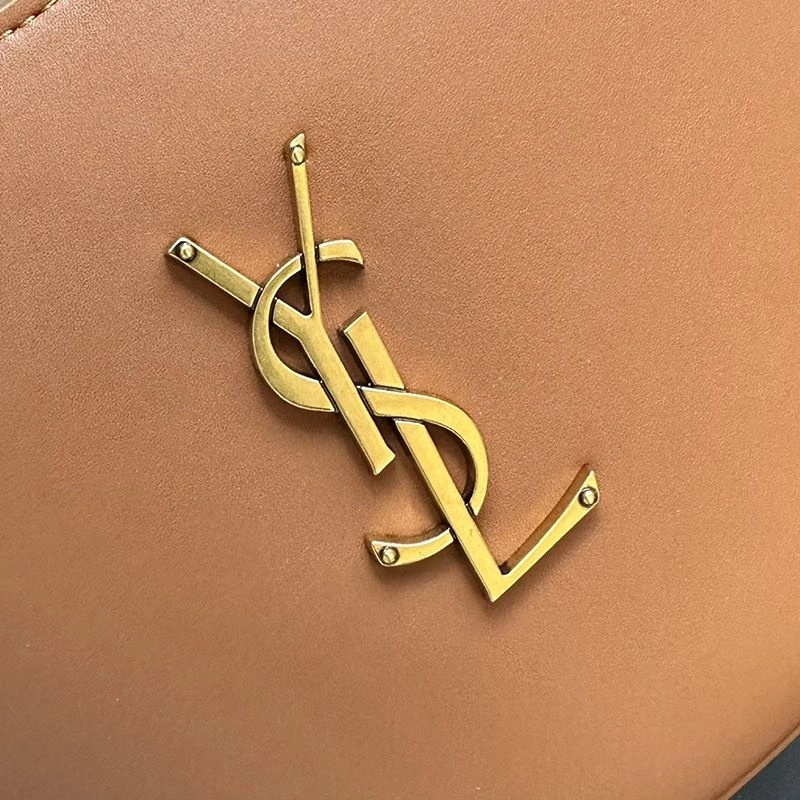 Saint Laurent Mini Celia Tote In Smooth Leather Brown Gold - 1:1High-quality replica