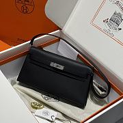 Hermes Elan Bag Black Silver 28cm