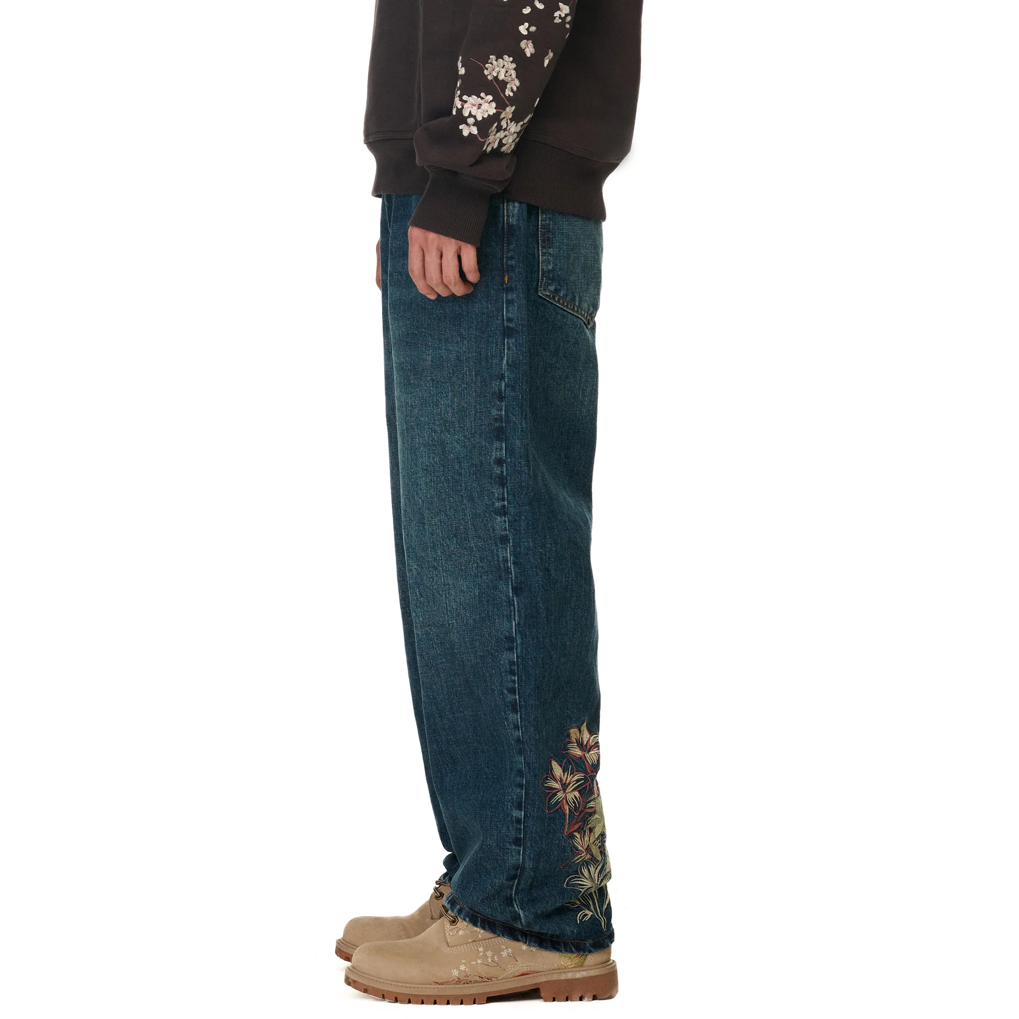 "yakuza" indigo washed Denim