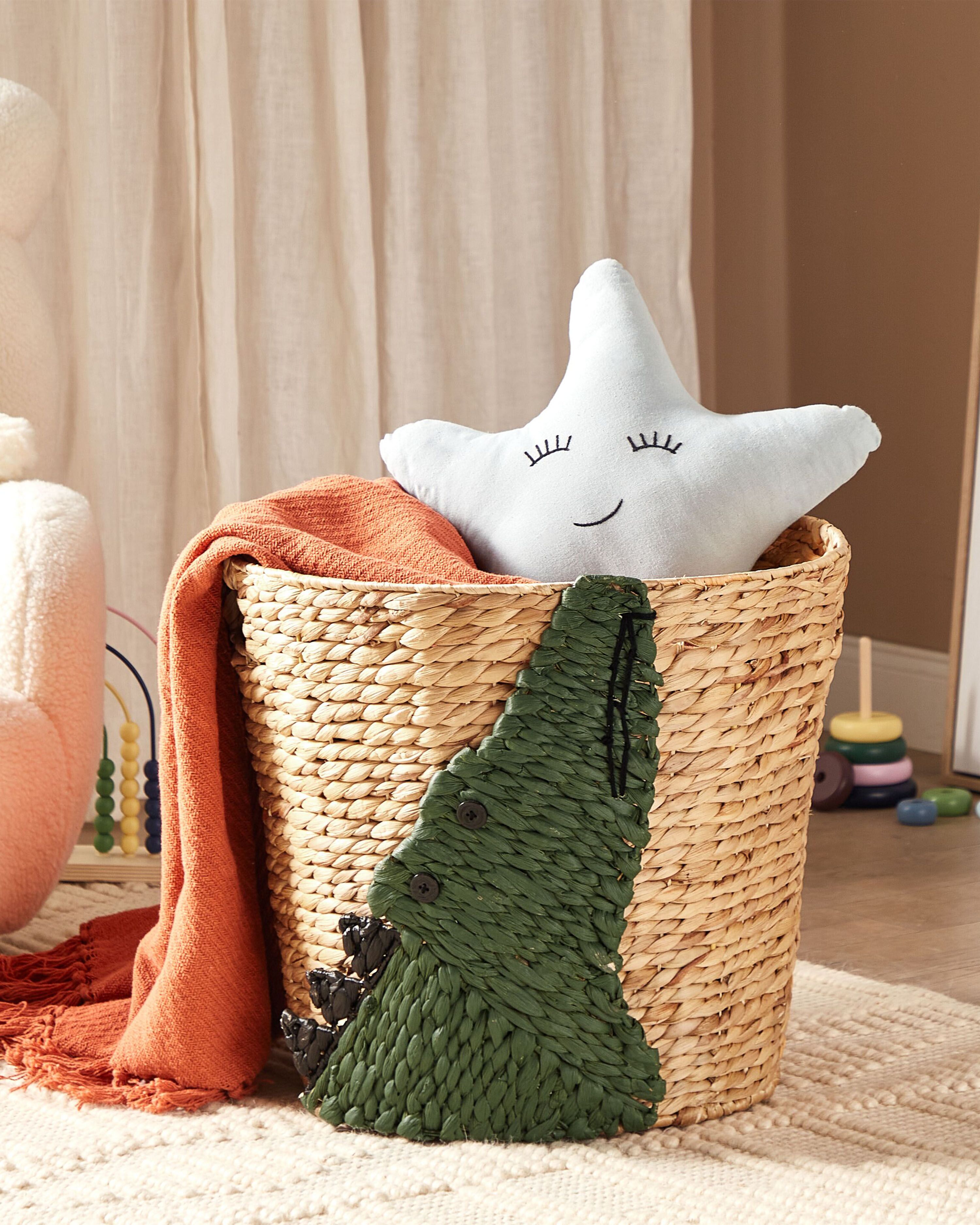 Kids Basket Crocodile LOXTON Wicker Natural