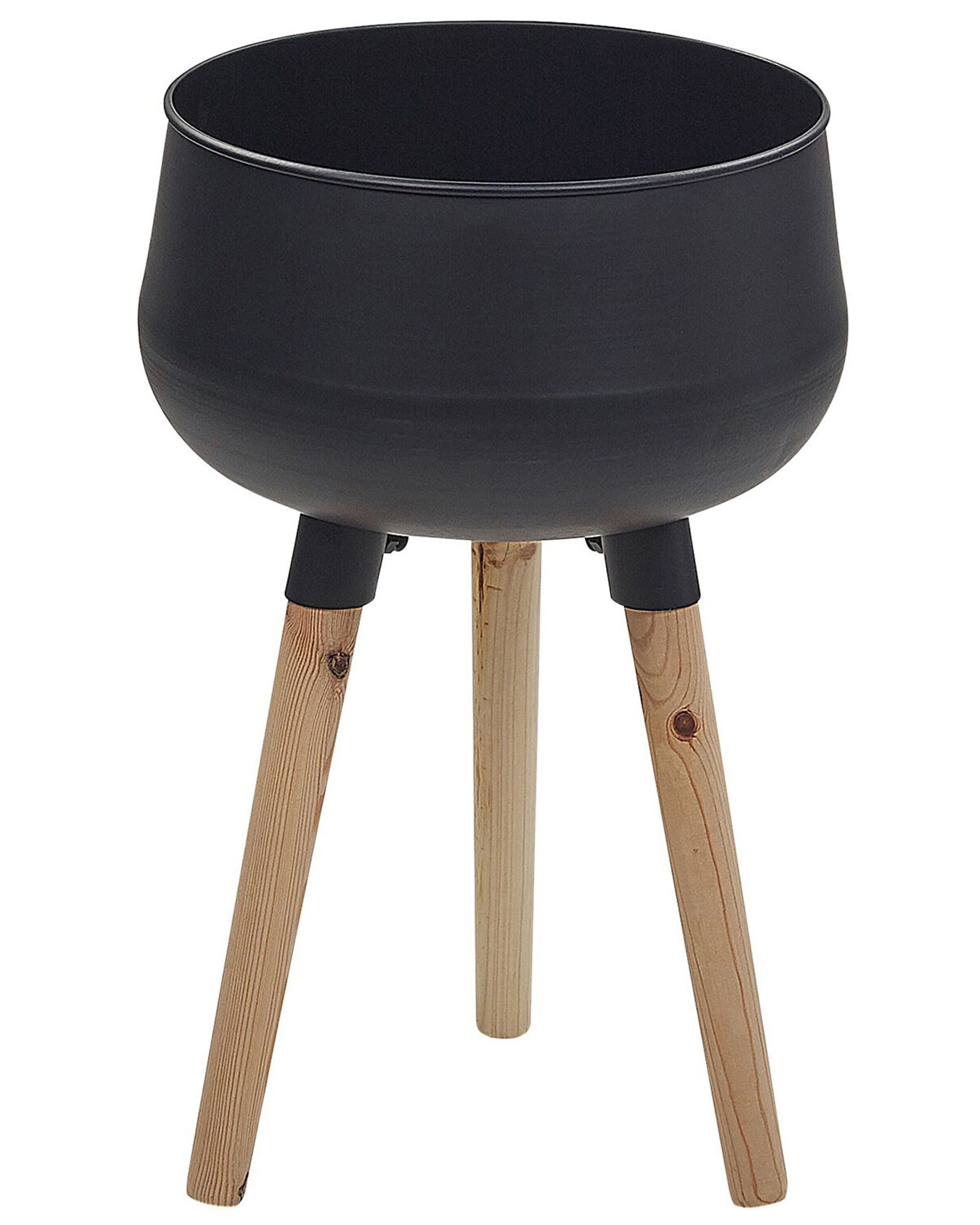 Elevated Plant Pot AGROS Metal 30 cm Black