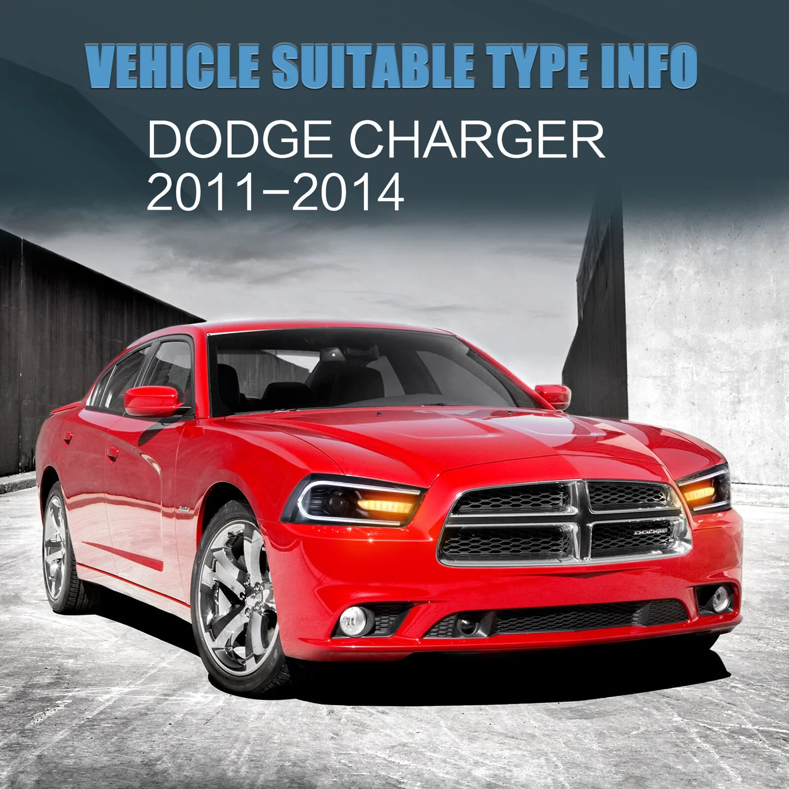 VLAND for Dodge Charger 2011 2012 2013 2014 Dual Beam Projector Headlights Replacement Assembly - Image 29