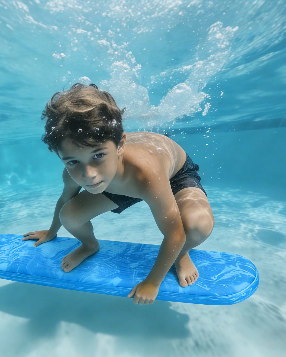 New EVA Underwater Pool Skateboard Kids Swimming Floating Body Board Lightweight Pool Surf Training Float Board