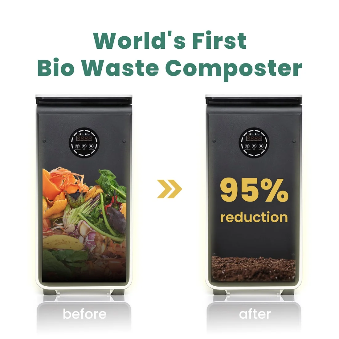 GEME World First Bio Smart 19L Electric Composting Bin - Image 3