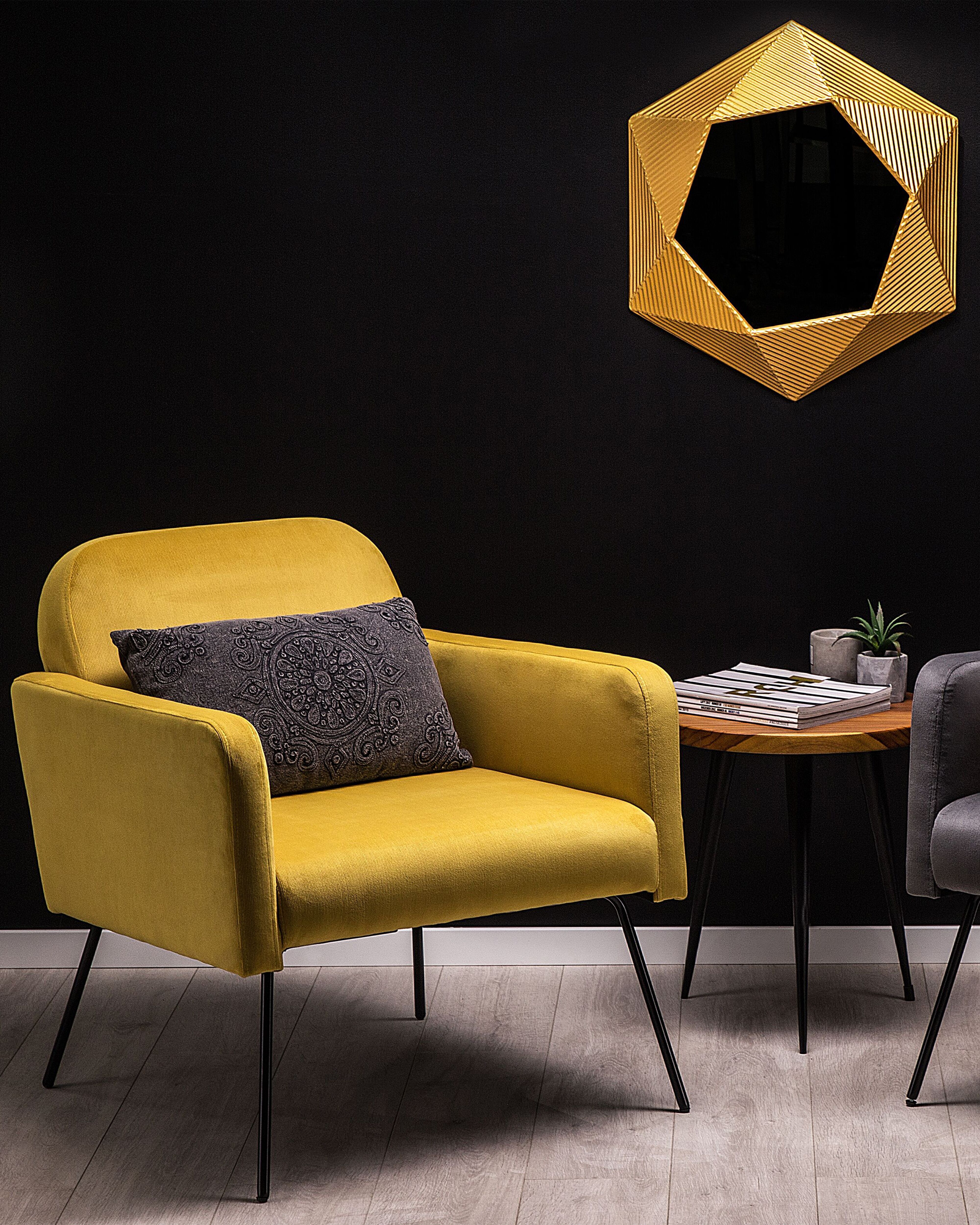 Armchair NARKEN Velvet Mustard