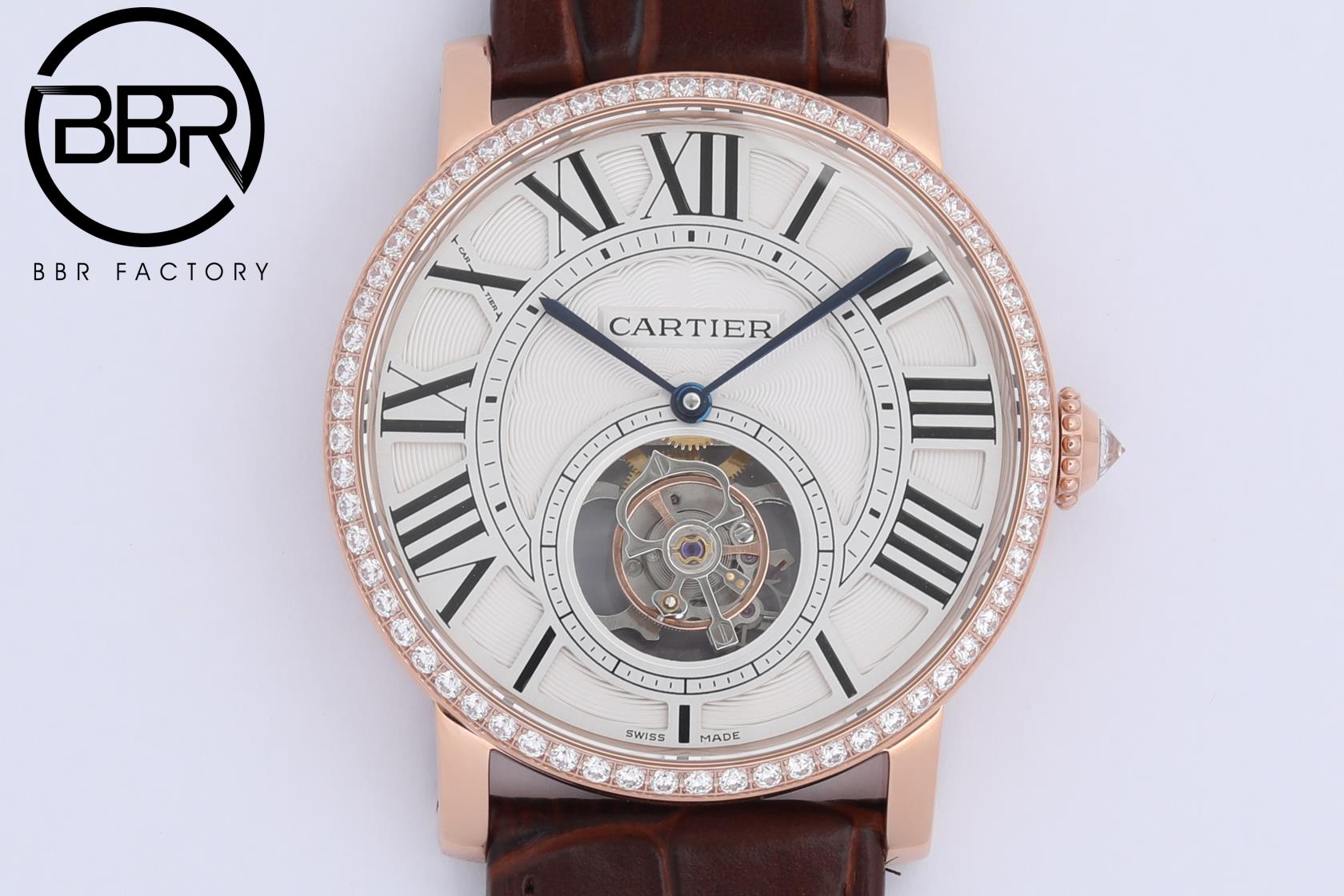 CARTER ROTONDE DE ROMA - Reference - HPI00593 - Cartier One Piece Tourbillon - Pink Gold(1:1 replica) - Top club