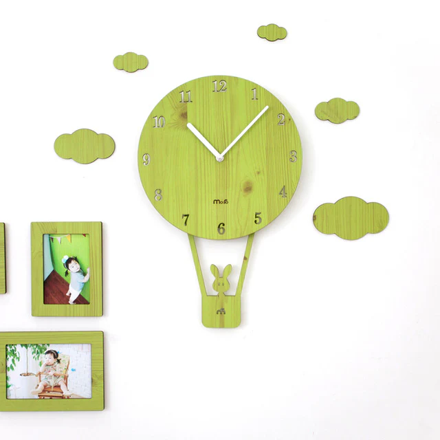 Swing Creative Cartoon Wall Clock