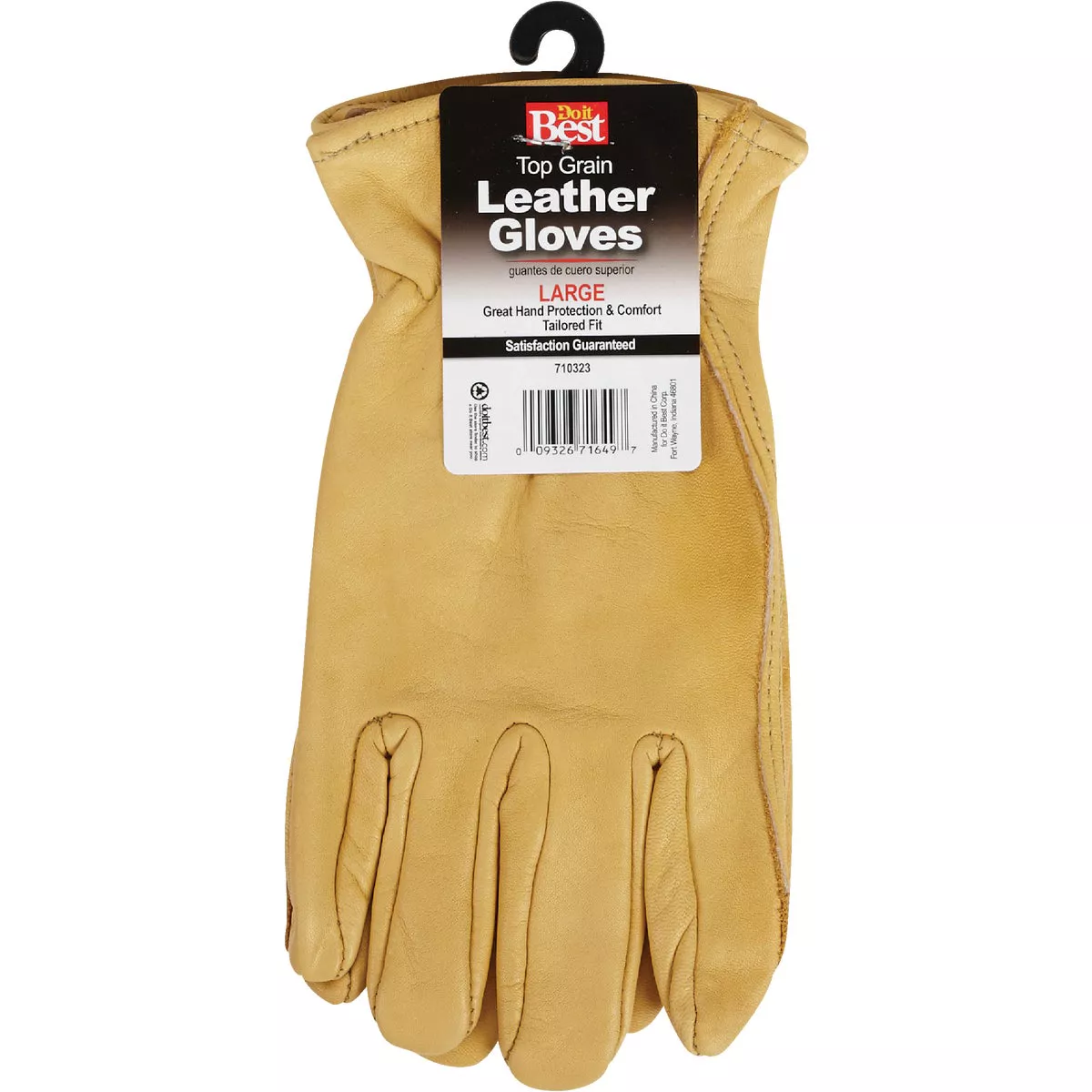 Do it Best Men's Large Top Grain Leather Work Glove