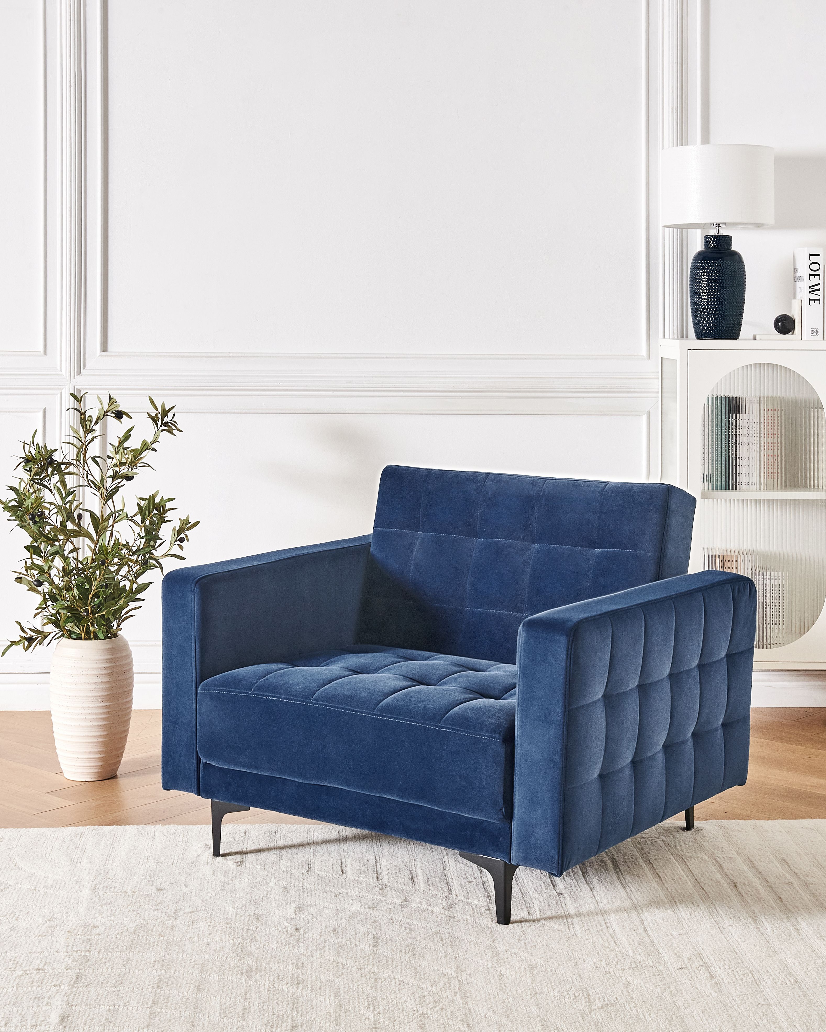 Armchair ABERDEEN Velvet Blue