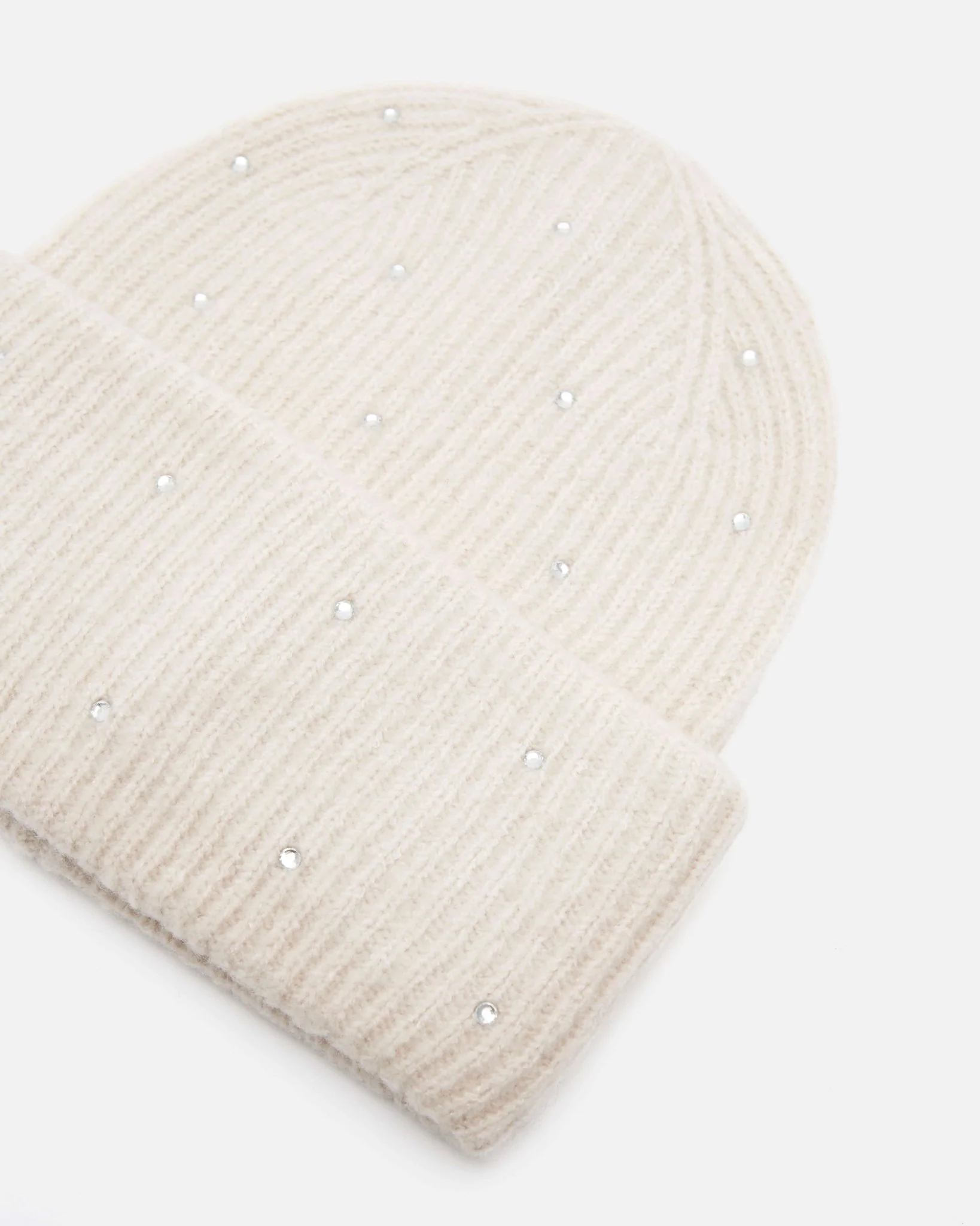 BONNET DOU/STUD - A strass écru