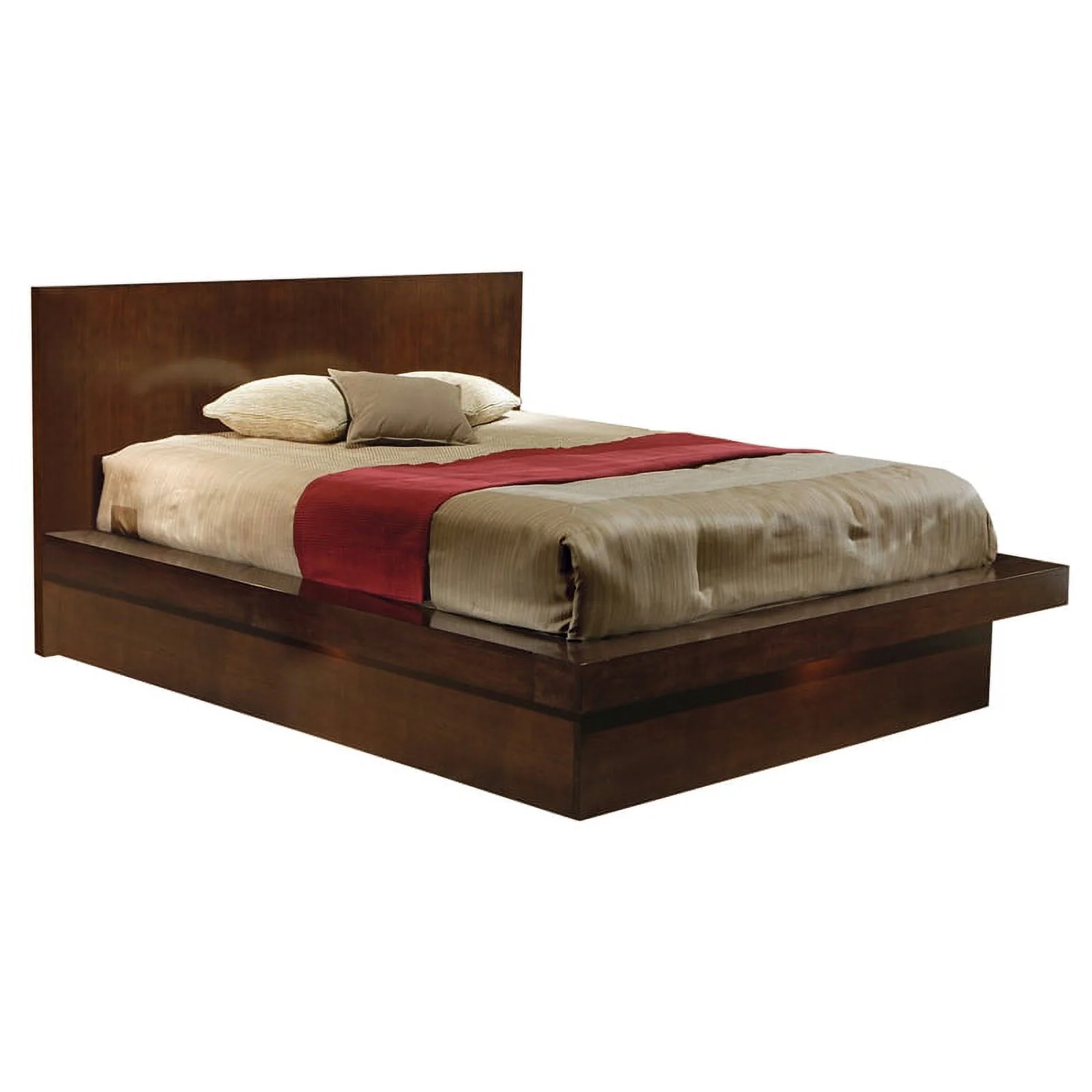 Jessica Bedroom Set with Nightstand Panels Cappuccino - Image 4