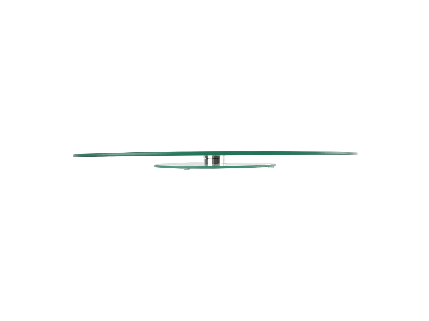Plateau Tournant - LILY COOK - Verre et Inox - Transparent