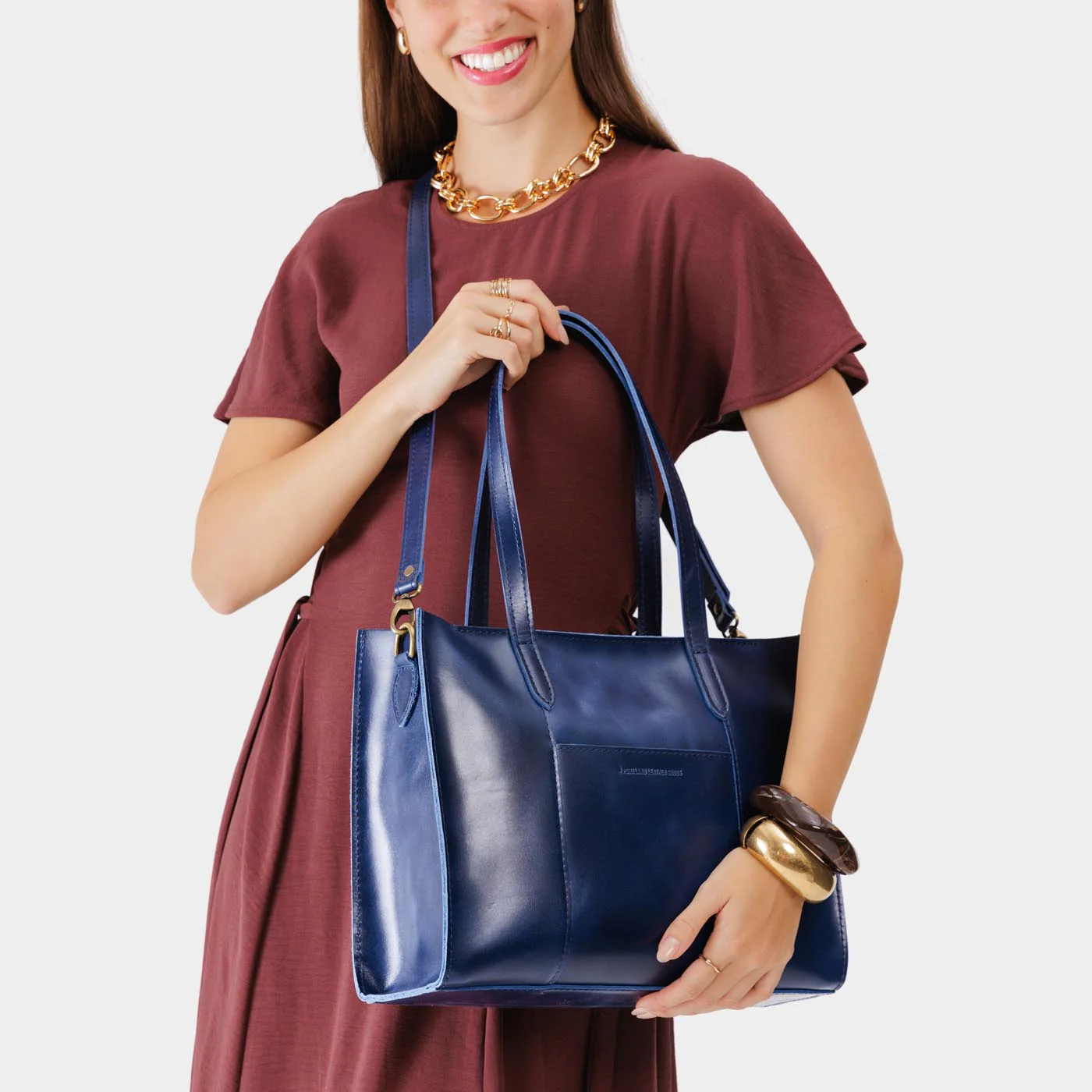 Large Lola Zipper Crossbody Tote