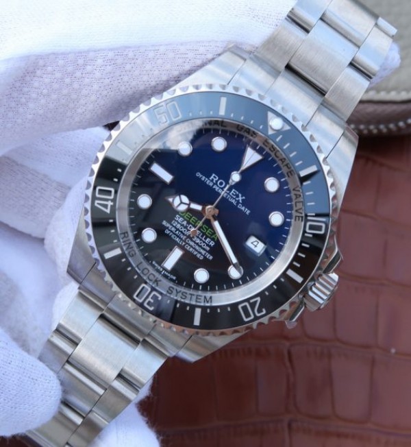 Replica Rolex Sea-Dweller DEEPSEA 116660 D-BLUE  Noob V7 SA3135 - Elite Watch Atelier