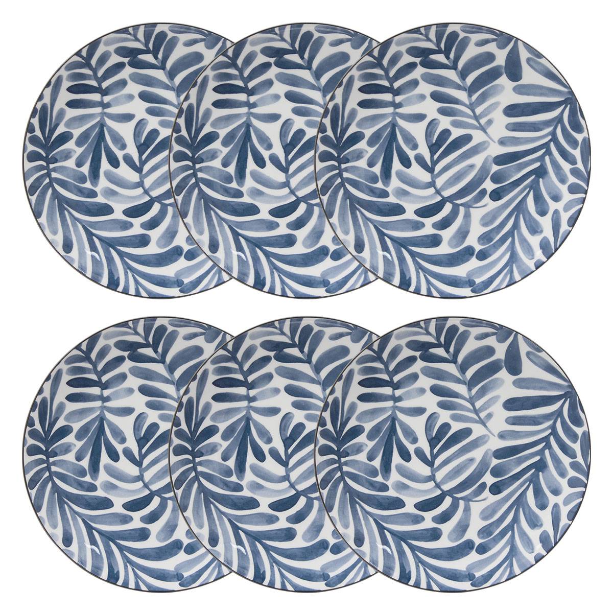 Set of 6 dessert plates "Umami" Porcelain, D.19.4 cm