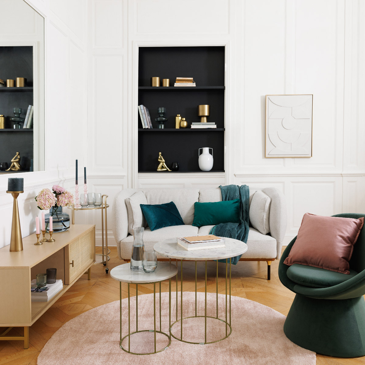 TV stand "Rayo" Birch and mahogany, 50x140 cm