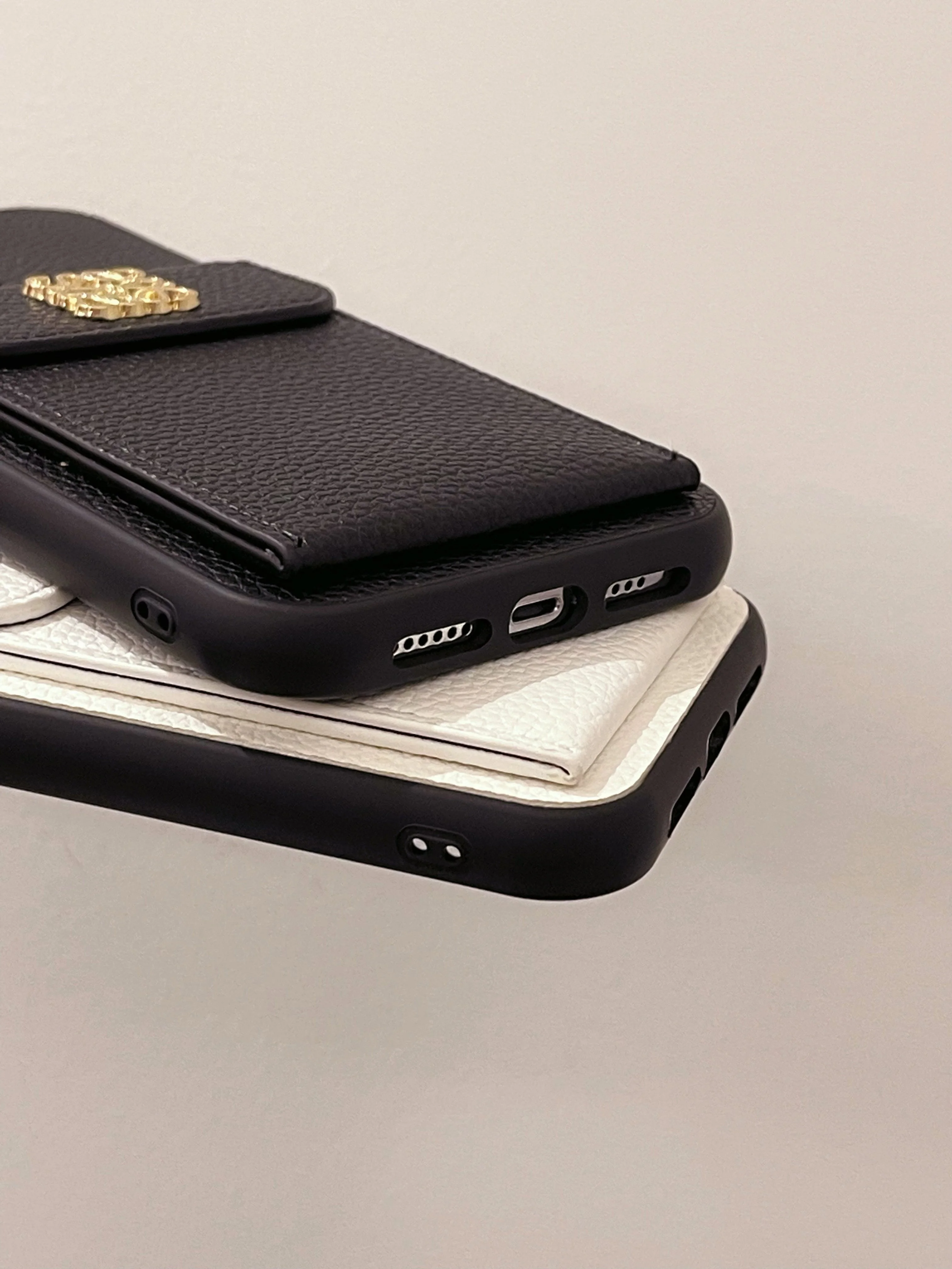 LOEWE iPhone Case With Card Holder Black-QBK240603 - Wholesale & Influencer