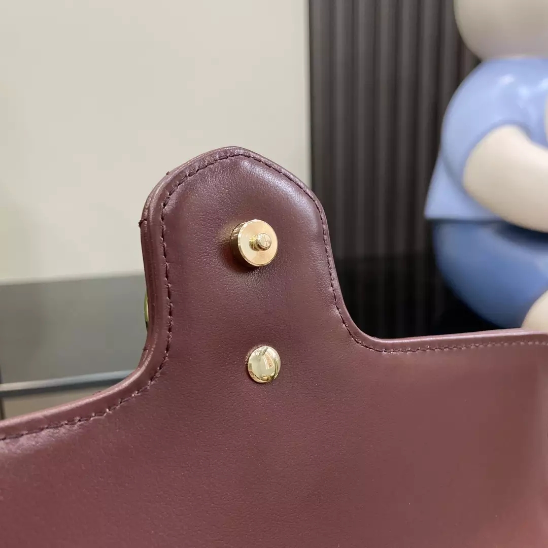 GG Marmont Mini Bag in Rosso Ancora Red Leather1:1High-quality replica