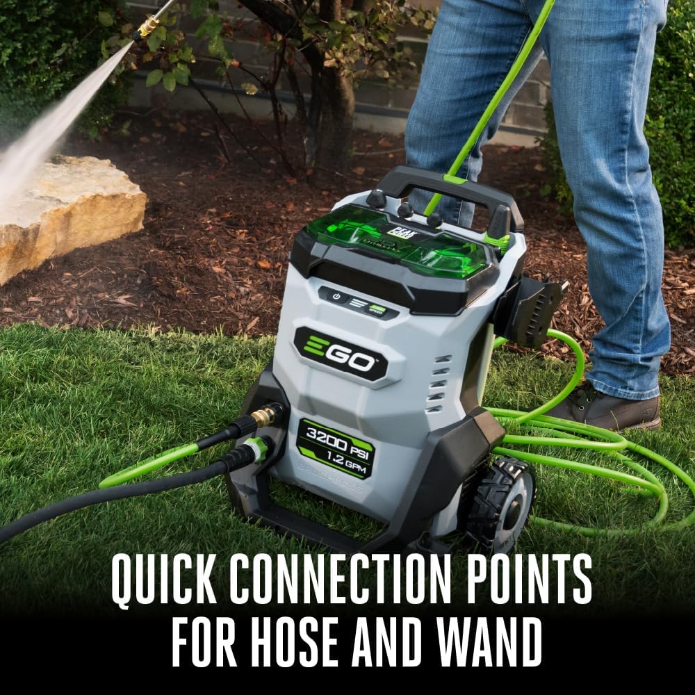 EGO Power+ Electric Pressure Washer 3200 PSI, Battery And Charger Not Included - HPW3200 - Image 8 EGO Power+ Electric Pressure Washer 3200 PSI, Battery And Charger Not Included - HPW3200 - Image 8