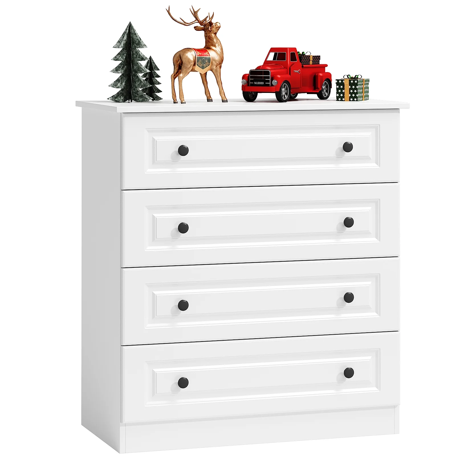 IDEALSOUL Dresser, Black Dresser Tall dresser with Large Storage Space, 4 Drawer Dresser for Bedroom, Hallway, Entryway - Image 24