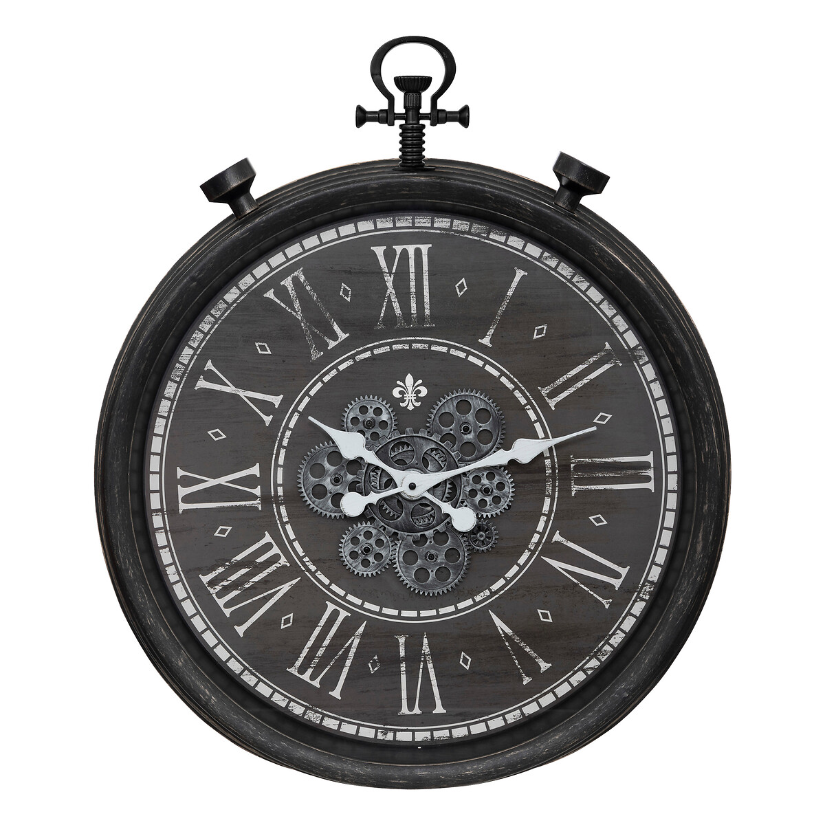 "Azad" mechanical clock Black, D.60 cm