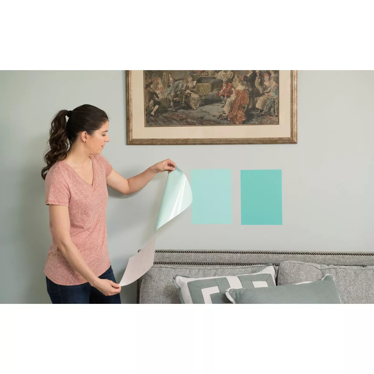 SureSwatch 9 In. x 12 In. Paintable Clear Film Peel & Stick Paint Sample Sheets (3-Pack)