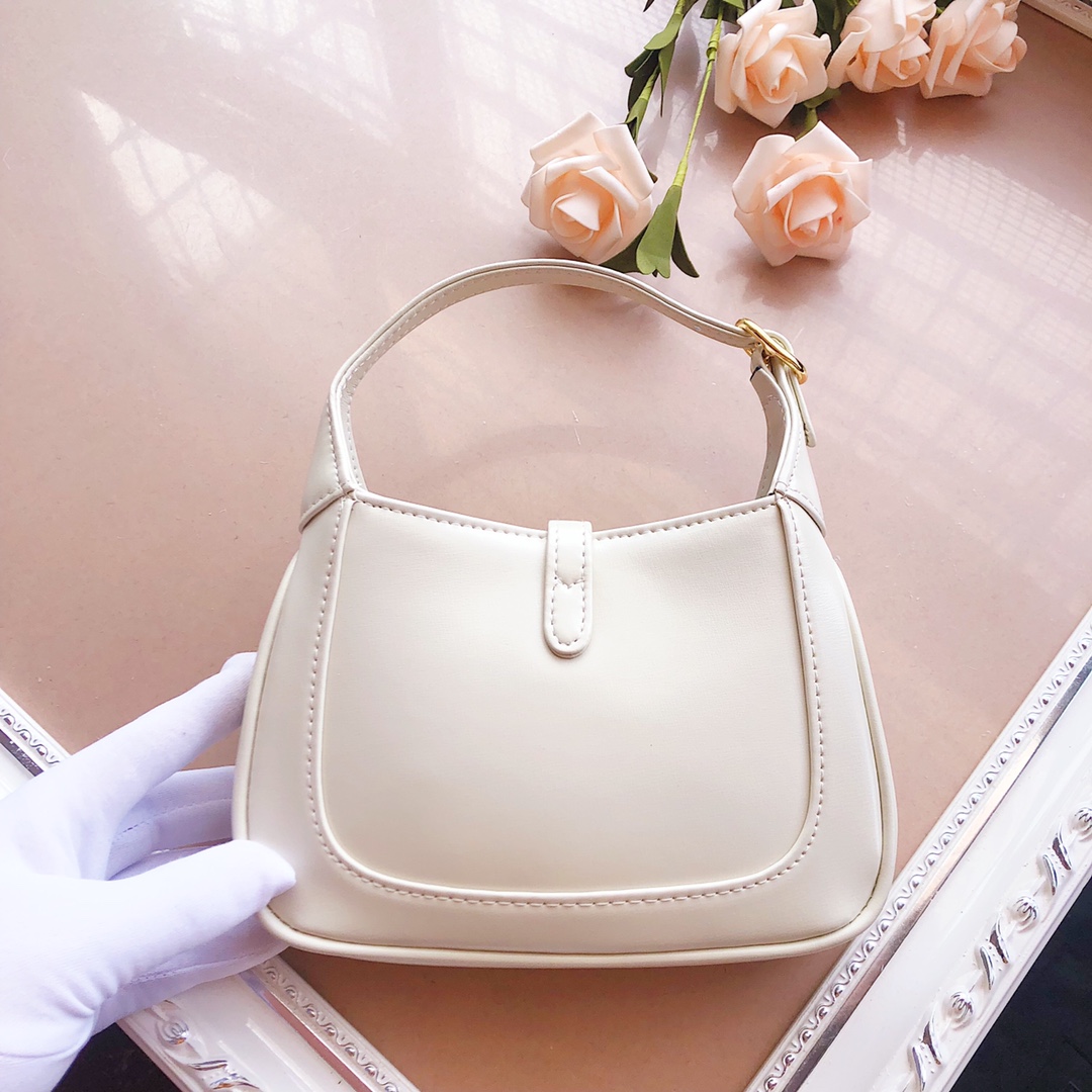Replica Gucci Jackie 1961 Mini Shoulder Bag 637092 Black/White/Red1:1High-quality replica