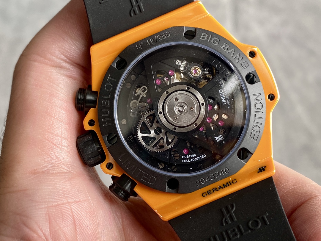 Hubot Big Bang Unico Orange Ceramic Best Replica Watch BBF Factory 42mm - Top club
