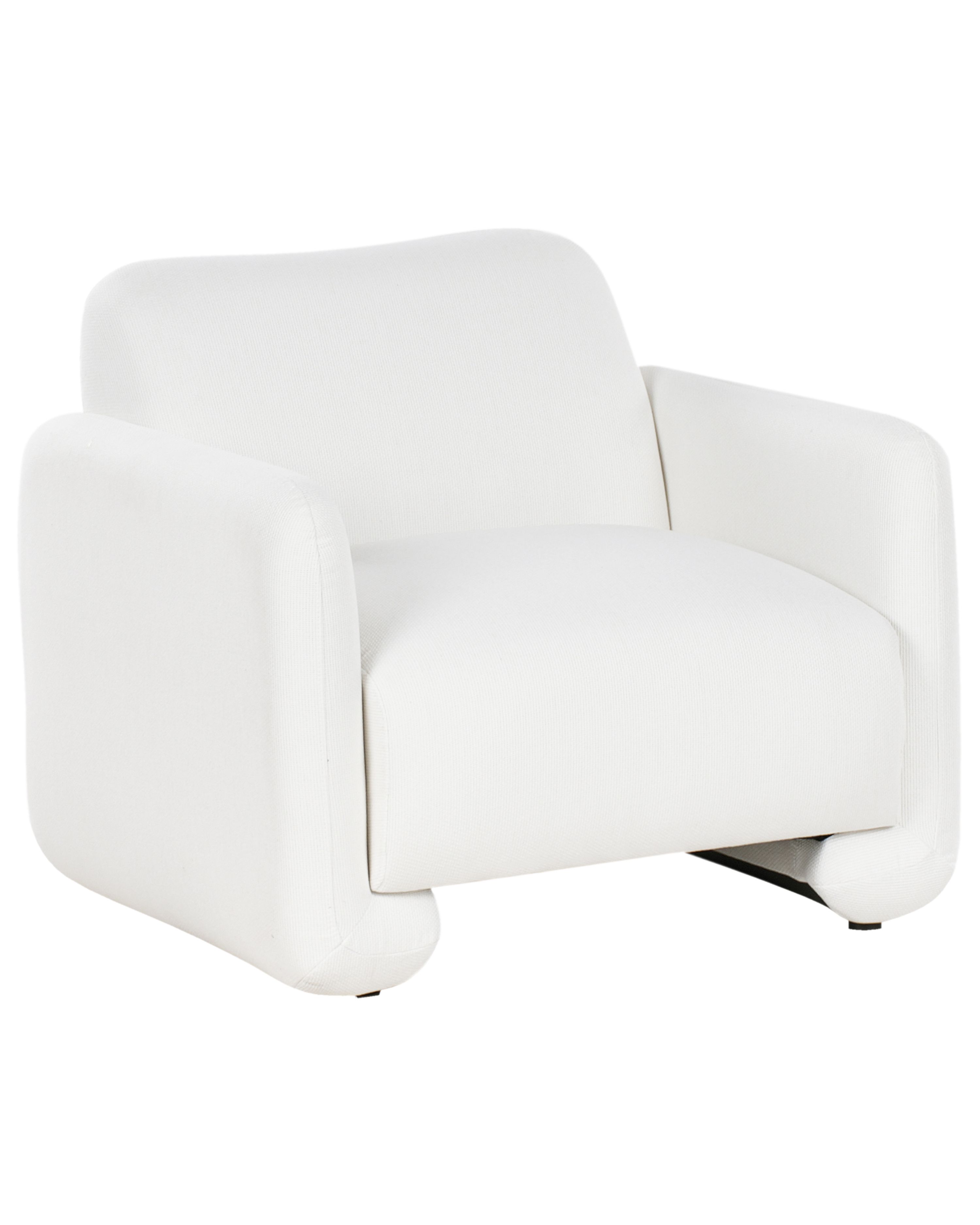 Armchair SALAND Fabric White