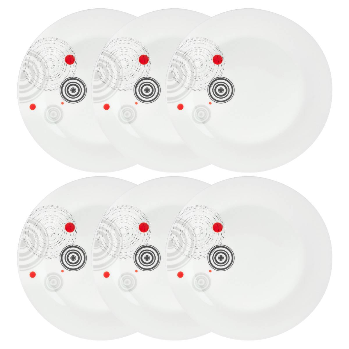 Set of 6 dessert plates "Instant" D.19.2 cm