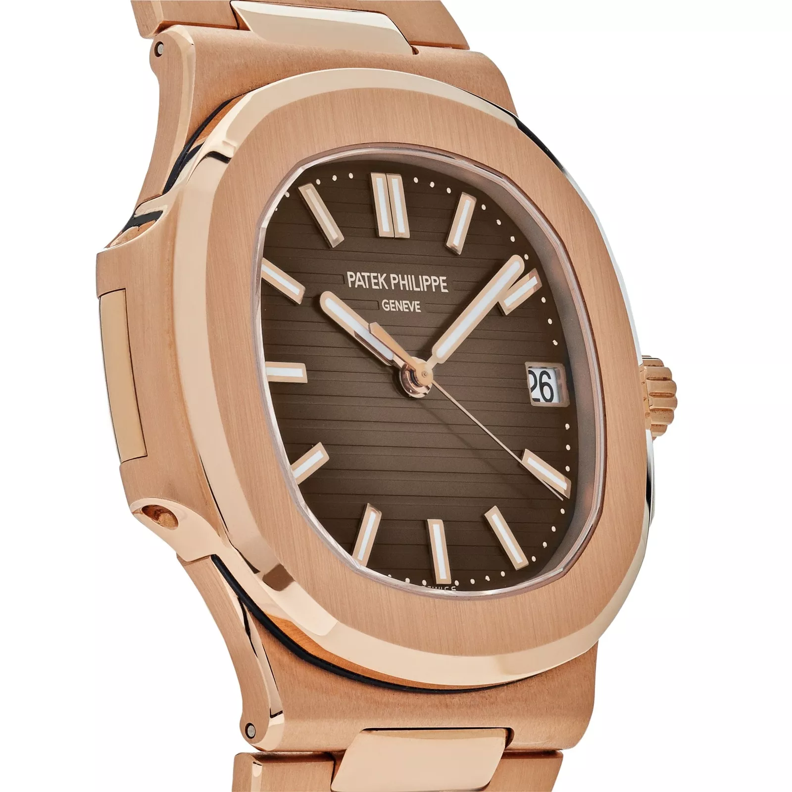 Patek Philippe Nautilus Rose Gold 5711-1R-001 with Light/Dark Brown Gradated dial(1:1 replica) - Top club