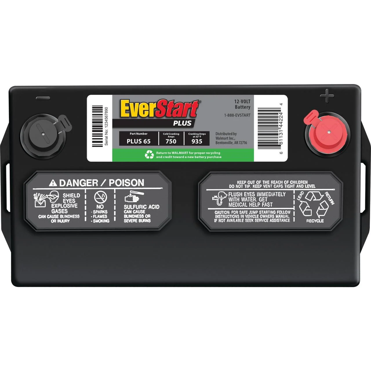 EverStart Plus Lead Acid Automotive Battery, Group Size 65 12 Volt, 750 CCA - Image 5