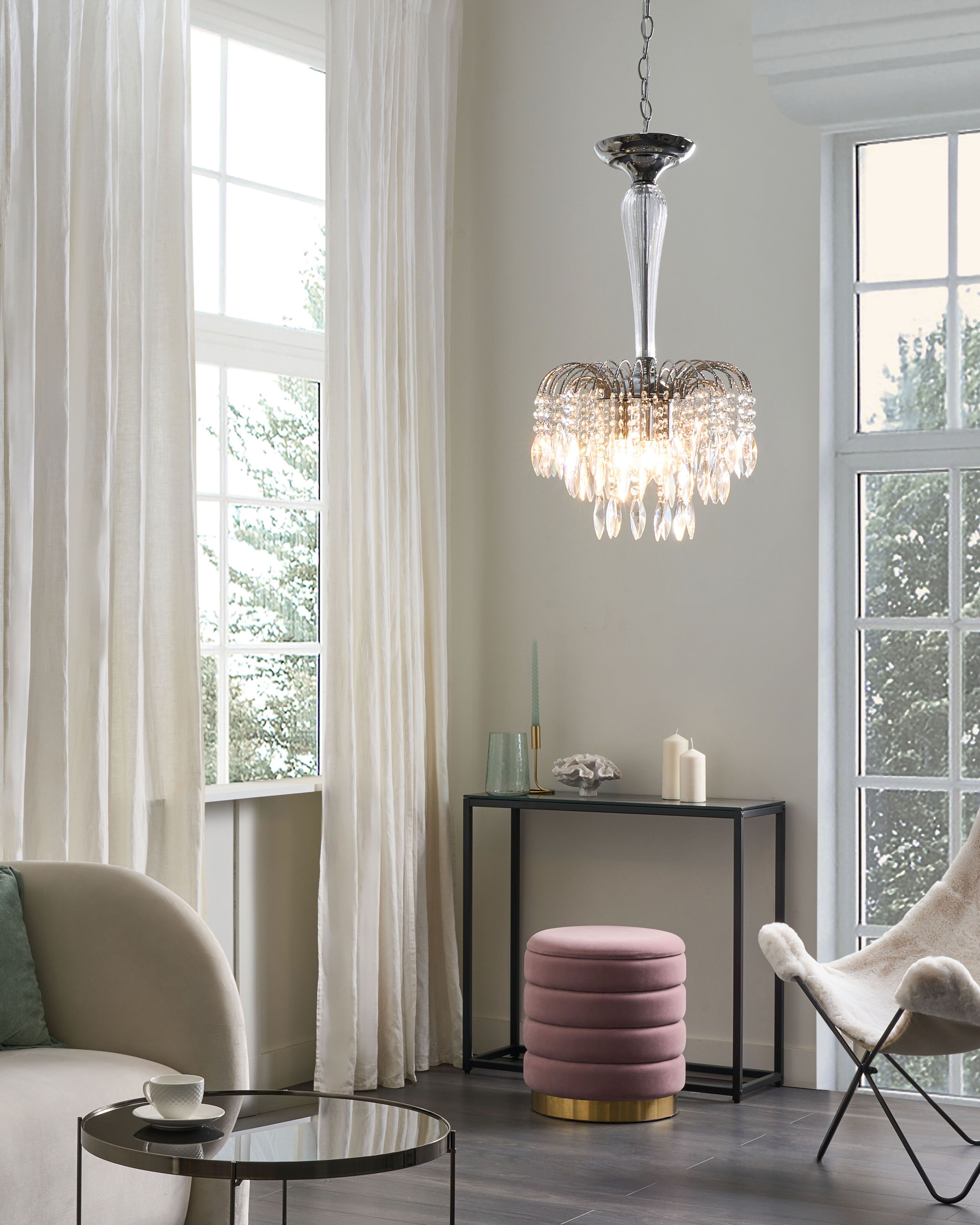 Chandelier ORARA Metal Silver