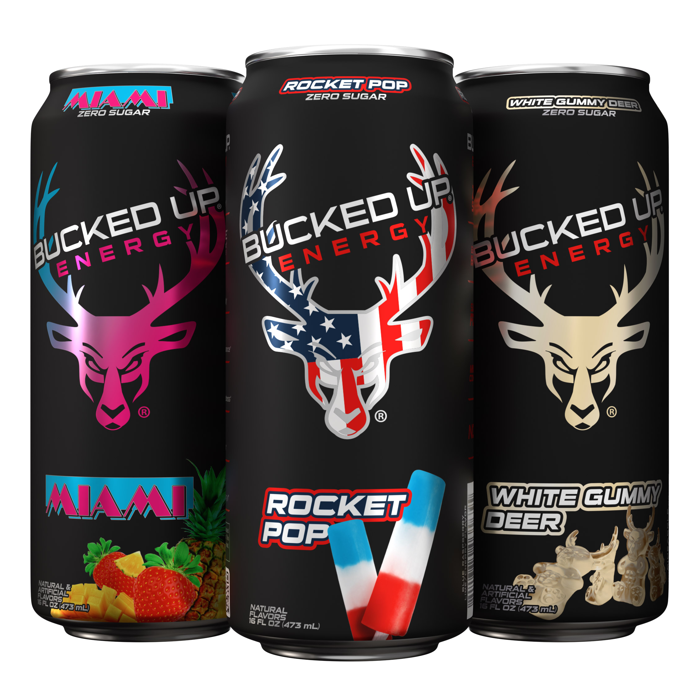 Bucked Up Energy Drink, Variety Pack, 16 oz, 15-count - Image 2