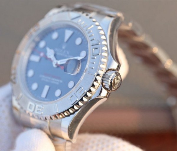Replica Rolex Yacht-Master 116622 JF Blue Dial SS Bracelet SH3135 - Elite Watch Atelier
