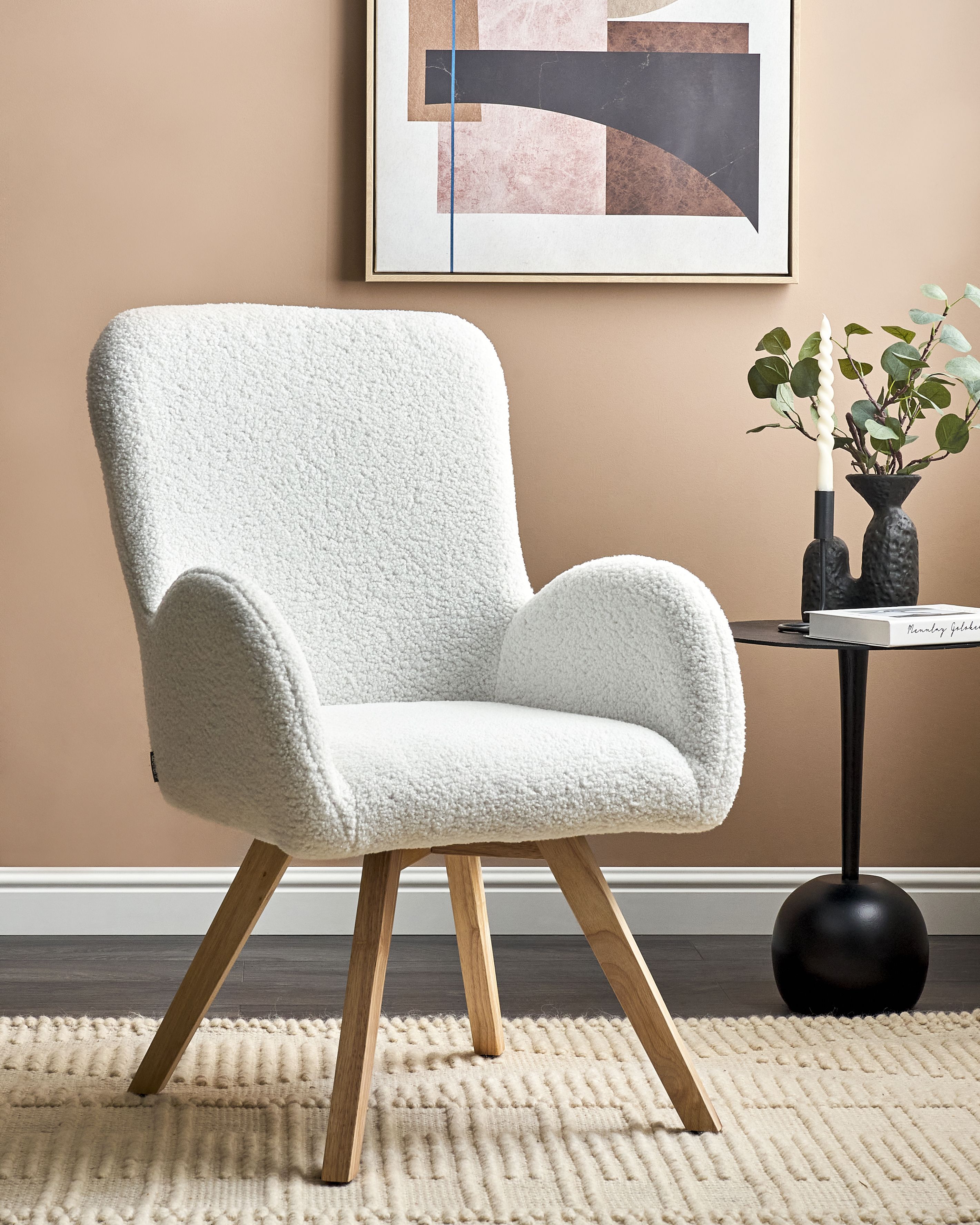 Armchair BJARN Boucle White